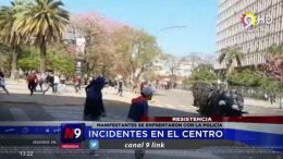 MANIFESTANTES SE ENFRENTARON CON LA POLICÍA | CHACO | 19.09
