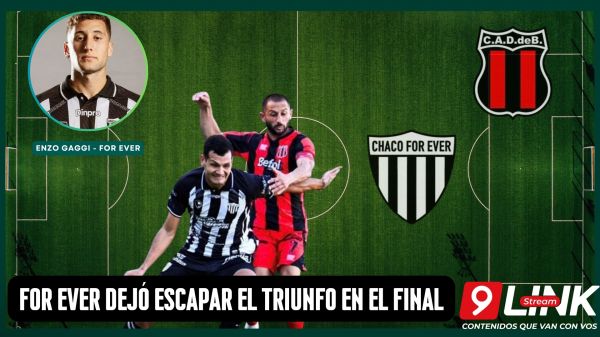 FOR EVER DEJÓ ESCAPAR EL TRIUNFO EN EL FINAL